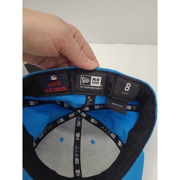 New Era Miami Marlins 59Fifty Hats Lot of 2 Men's Size 8 Genuine Merchandise - Picture 8 of 10